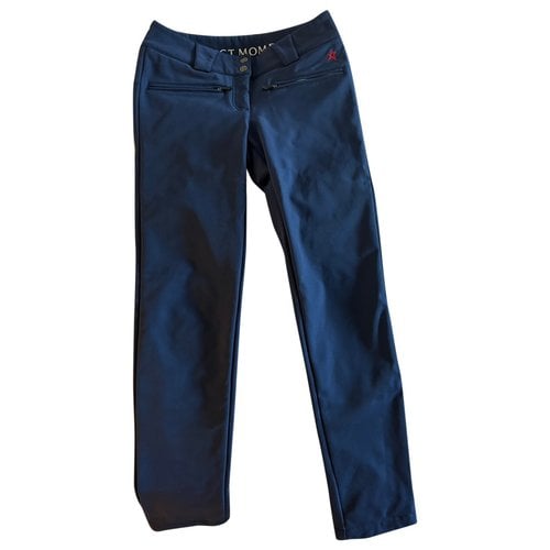 Pre-owned Perfect Moment Slim Pants In Blue