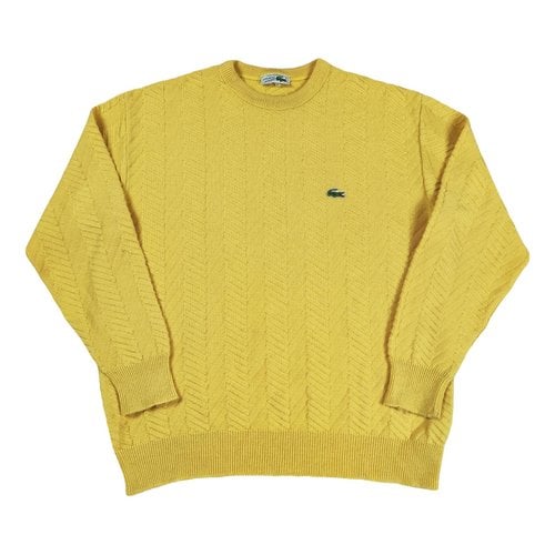 Pre-owned Lacoste Wool Sweatshirt In Yellow