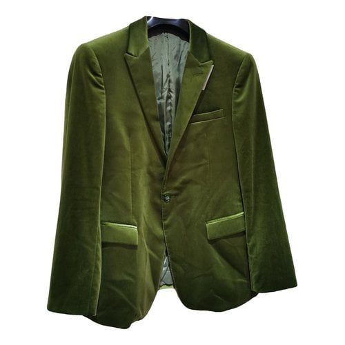 Pre-owned Emporio Armani Velvet Jacket In Green