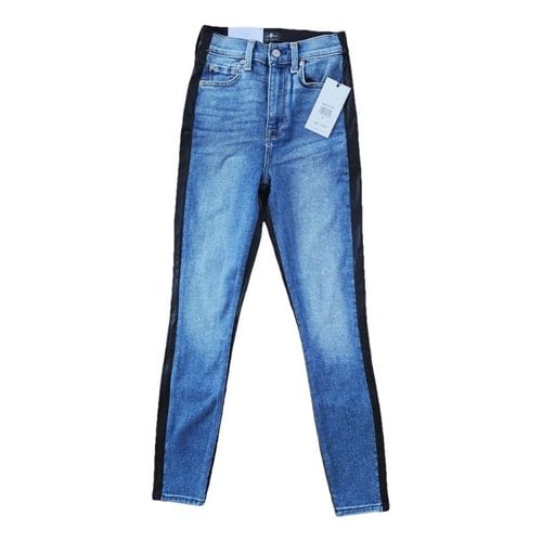 Pre-owned 7 For All Mankind Slim Jeans In Other