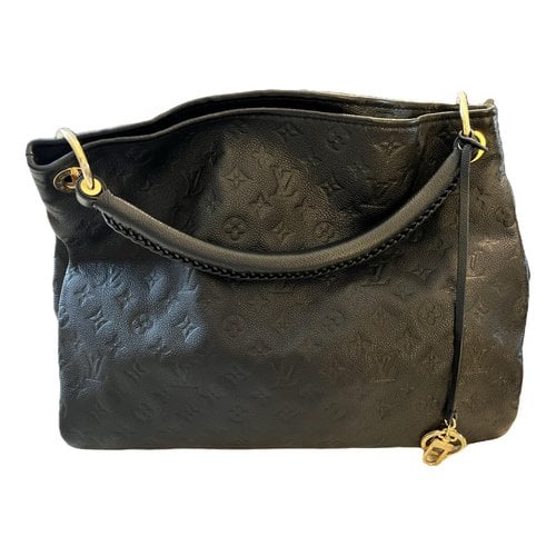 Pre-owned Louis Vuitton Artsy Leather Handbag In Black