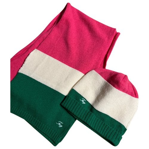 Pre-owned Fay Wool Scarf In Pink