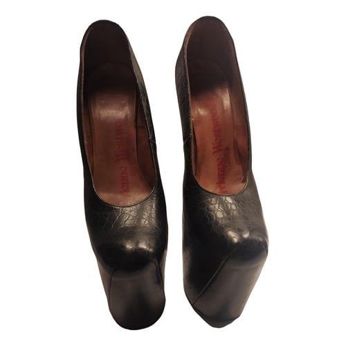 Pre-owned Vivienne Westwood Leather Heels In Black
