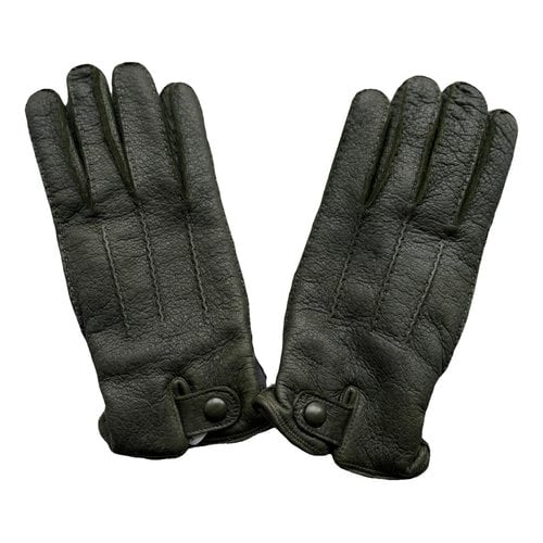 Pre-owned Suitsupply Leather Gloves In Green