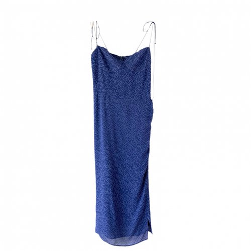 Pre-owned Reformation Mid-length Dress In Blue