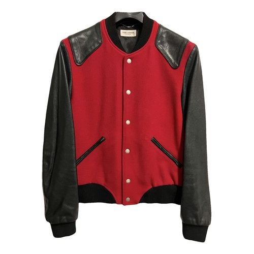 Pre-owned Saint Laurent Leather Vest In Red