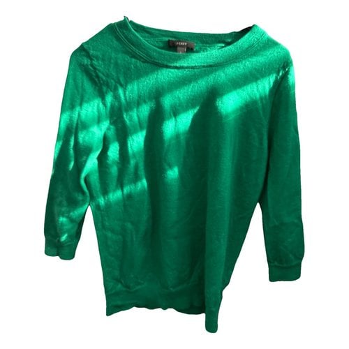 Pre-owned Jcrew Linen Shirt In Green