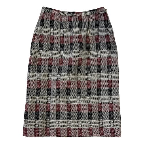 Pre-owned Giorgio Armani Wool Mid-length Skirt In Brown