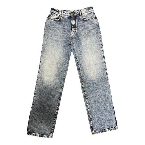 Pre-owned Max Mara Straight Jeans In Blue