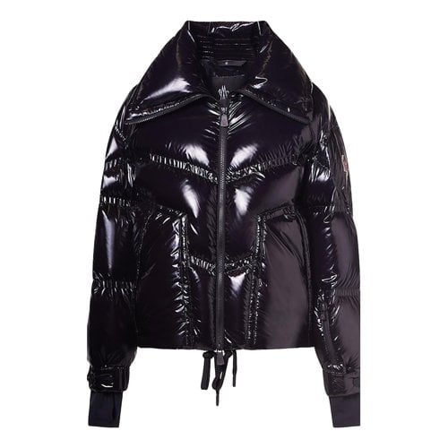 Pre-owned Moncler Grenoble Leather Puffer In Black