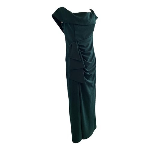 Pre-owned Xscape Maxi Dress In Green