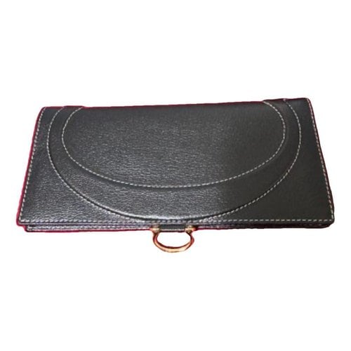 Pre-owned Carolina Herrera Leather Wallet In Black