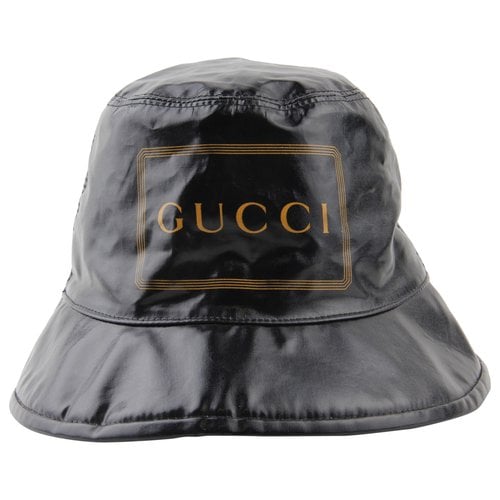 Pre-owned Gucci Cloth Hat In Black