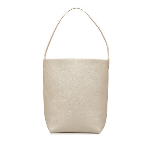 Pre-owned The Row Leather Tote In Beige
