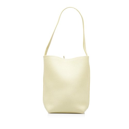Pre-owned The Row Leather Tote In Beige