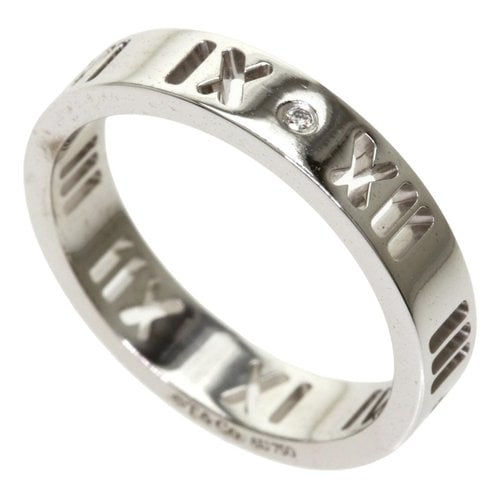 Pre-owned Tiffany & Co White Gold Ring In Silver
