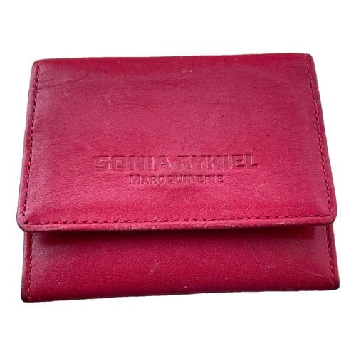 Pre-owned Sonia Rykiel Leather Wallet In Red
