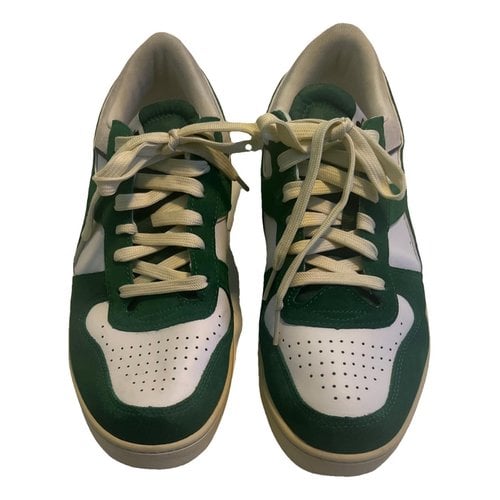 Pre-owned Diadora Leather Low Trainers In Other