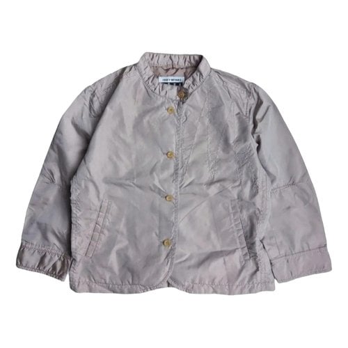 Pre-owned Issey Miyake Silk Jacket In Grey