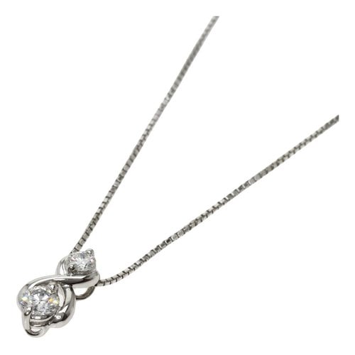 Pre-owned Tasaki Platinum Necklace In Silver
