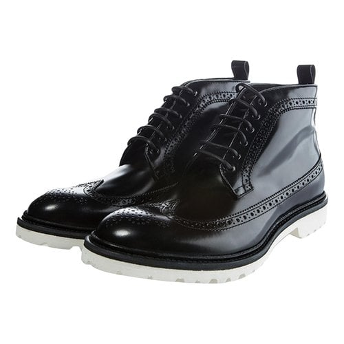 Pre-owned Dsquared2 Patent Leather Boots In Black