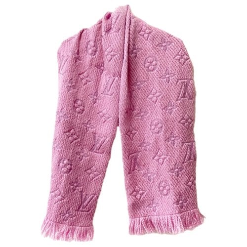 Pre-owned Louis Vuitton Wool Stole In Pink