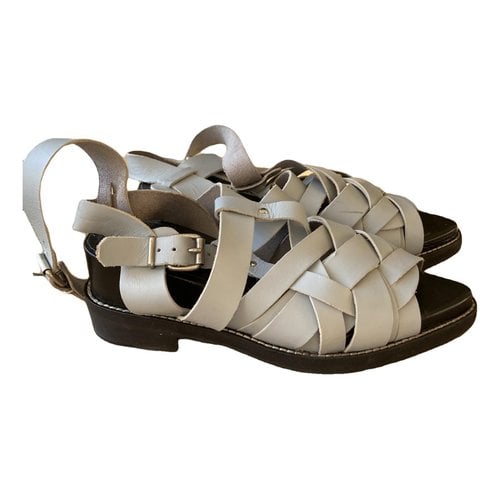 Pre-owned Acne Studios Leather Sandal In Blue