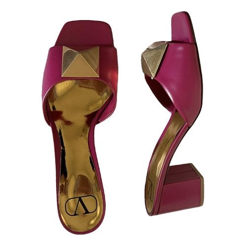 Pre-owned Valentino Garavani One Stud Leather Heels In Other