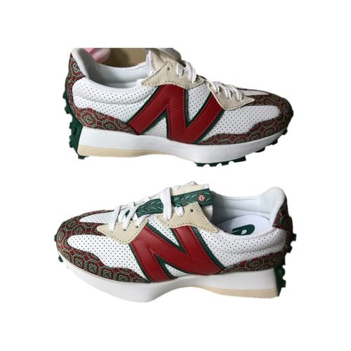 Pre-owned New Balance Leather Low Trainers In Red