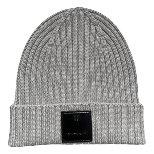 Pre-owned Givenchy Wool Beanie In Grey
