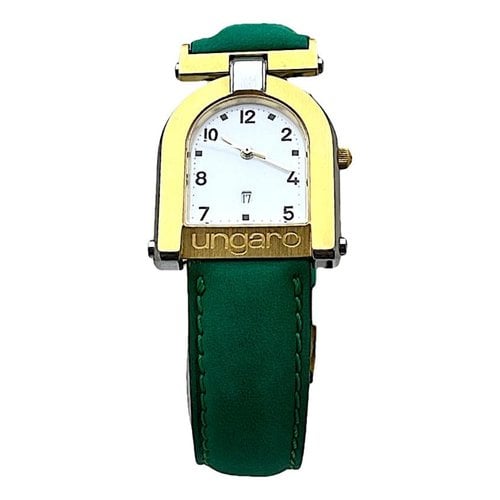 Pre-owned Emanuel Ungaro Watch In Green