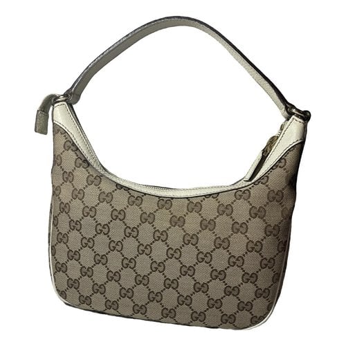 Pre-owned Gucci Ophidia Hobo Cloth Handbag In Beige