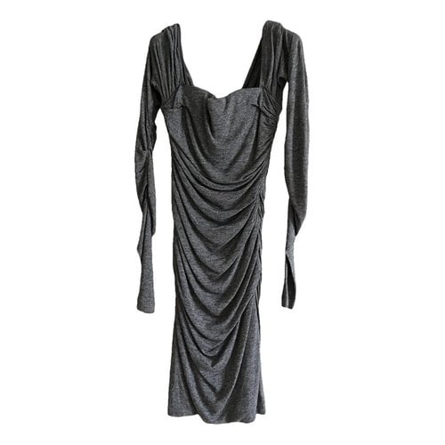 Pre-owned Dolce & Gabbana Mid-length Dress In Grey