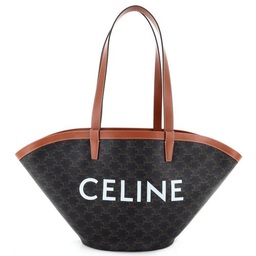 Pre-owned Celine Leather Handbag In Brown