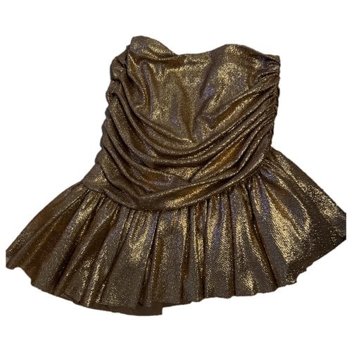 Pre-owned Aniye By Glitter Mini Skirt In Metallic