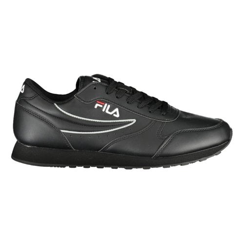 Pre-owned Fila Low Trainers In Black