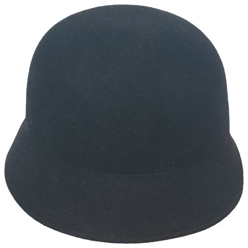 Pre-owned Borsalino Wool Hat In Black