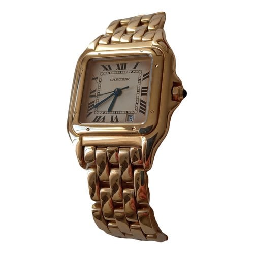 Pre-owned Cartier Panthère Gold Watch