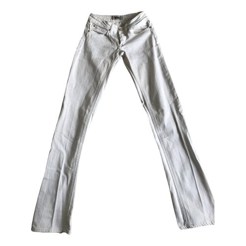 Pre-owned Acne Studios Hex Straight Jeans In White