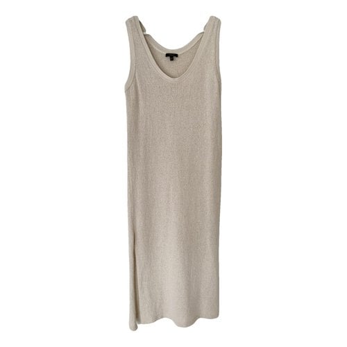 Pre-owned Massimo Dutti Mid-length Dress In Beige