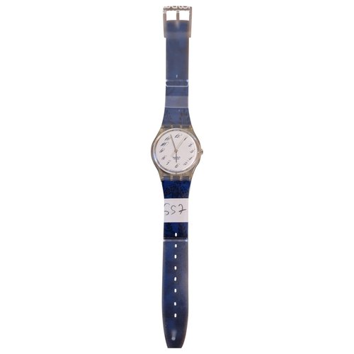 Pre-owned Swatch Watch In Blue