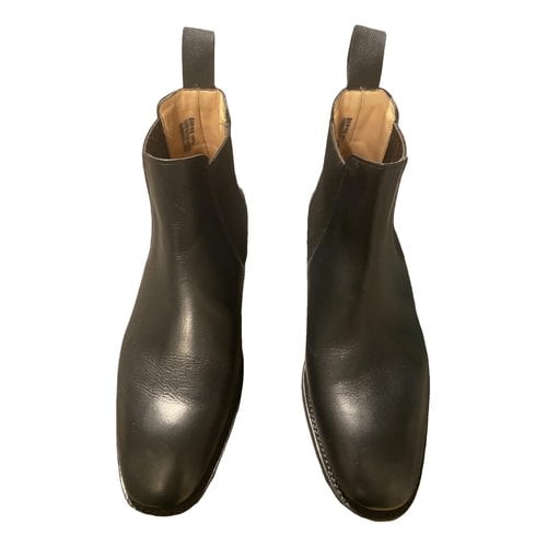 Pre-owned Church's Pony-style Calfskin Boots In Black