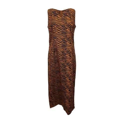 Pre-owned Lisa Marie Fernandez Linen Mid-length Dress In Brown