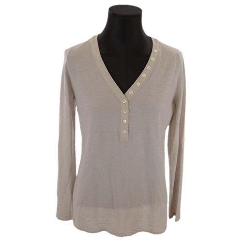 Pre-owned Max & Moi Silk Blouse In Grey