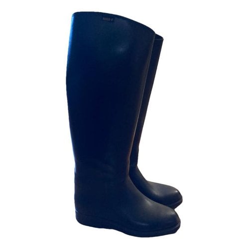 Pre-owned Aigle Riding Boots In Black
