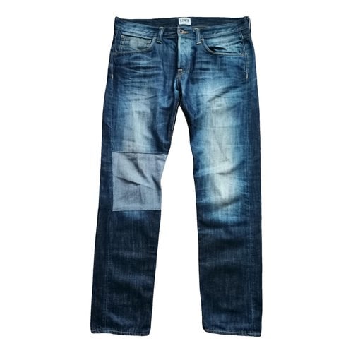Pre-owned Edwin Straight Jeans In Anthracite