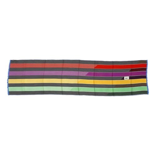 Pre-owned Saint Laurent Silk Scarf In Multicolour