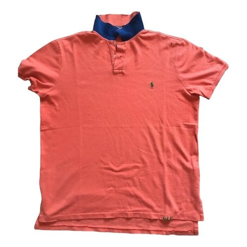 Pre-owned Polo Ralph Lauren Polo Classique Manches Courtes Polo Shirt In Orange