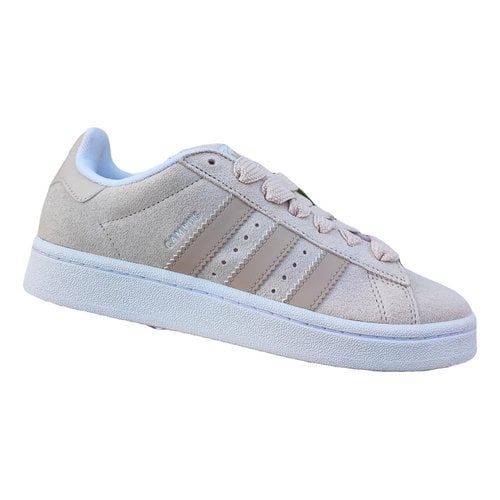 Pre-owned Adidas Originals Cloth Trainers In Beige