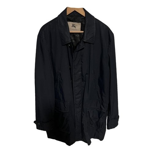 Pre-owned Burberry Peacoat In Blue